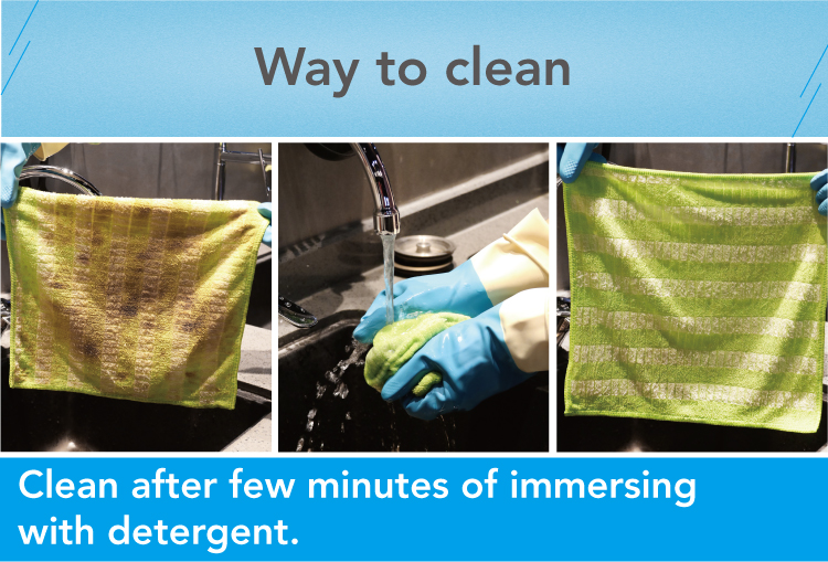 Dr.Dirt Bamboo Fiber Dish Washing Cloth - Cleanic Cleaning Equipment